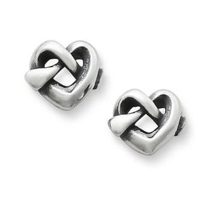 James Avery Heart Knot Stud Earring Posts